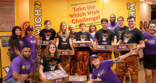 Rockwall HS Robotics Team Works with Which Wich on PB&J Project 